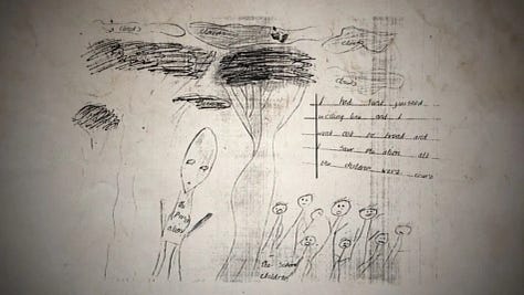 Dibujos de los niños del Caso Ovni Ariel