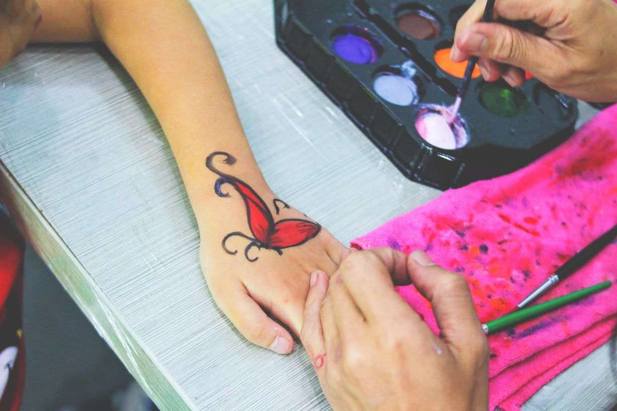 Face and body painting Face and body painting for Miguel's first birthday