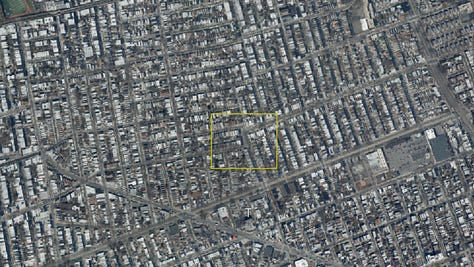 Images in gallery show aerial images of Whiting Square as well as Google Maps and New York City official map version of the area.