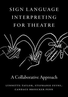 The cover is black with white line drawings of three hands in various shapes and the outline of a ribbon skipping from one palm to the next. Writing is in white. The cover is black with white line drawings of three hands in various shapes and the outline of a ribbon skipping from one palm to the next. Writing is in white.