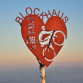Un arrivo in montagna al Giro d’Italia