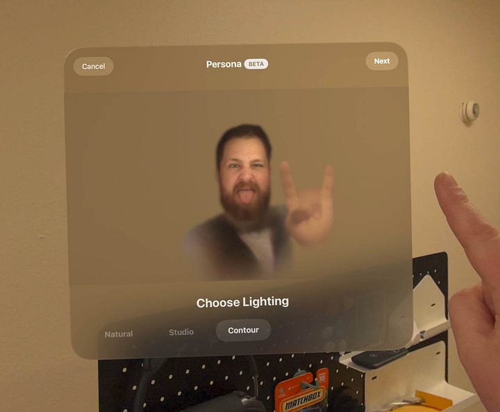 Apple Vision Pro Personas