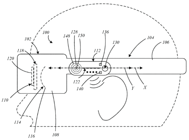 Apple patent application illustration for display devices with multimodal audio
