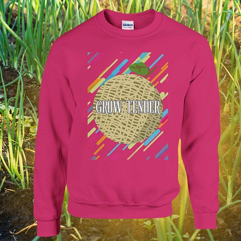 Shirts and hats with bright backgrounds.