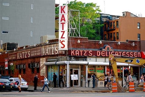 A picture of Katz' Delicatessen in New York City A picture of Katz' Delicatessen in New York City