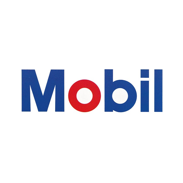 Mobil logo, 1966 by Cermayeff & Geismar, LogoArchive, Logo Histories