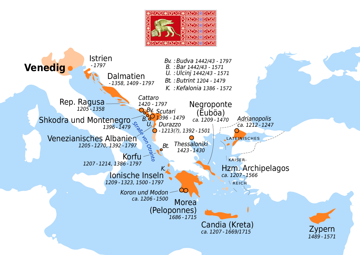 Republic of Venice and its colonies [1206 x 796] : r/MapPorn