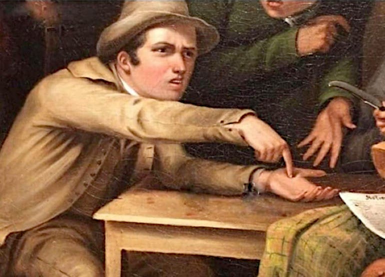 Angry Man Pointing at Hand - Meming Wiki