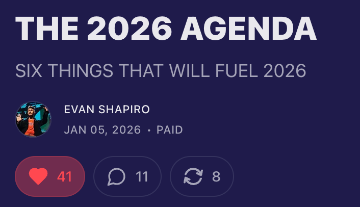 THE 2026 AGENDA