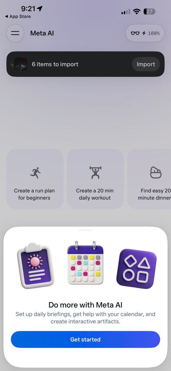 Meta AI bekommt Scheduled Actions und Artefacts auf iOS und Android