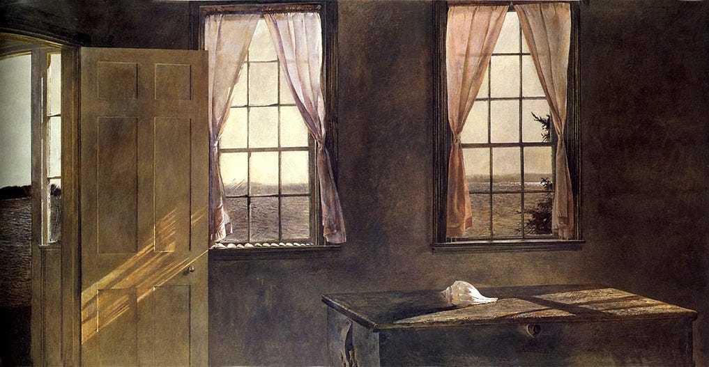 Andrew Wyeth’s 1963 tempera, "Her Room"