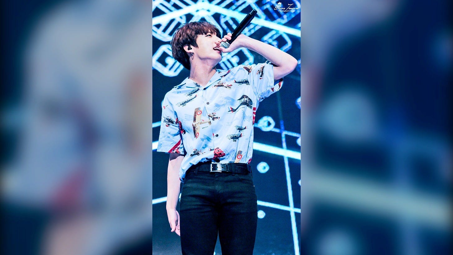 Jungkook performing at KCON LA in 2016. Image: Divine Treasure via Wikimedia Commons Jungkook performing at KCON LA in 2016. Image: Divine Treasure via Wikimedia Commons