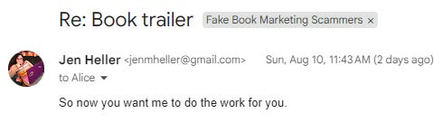So now you want me to do the work for you.