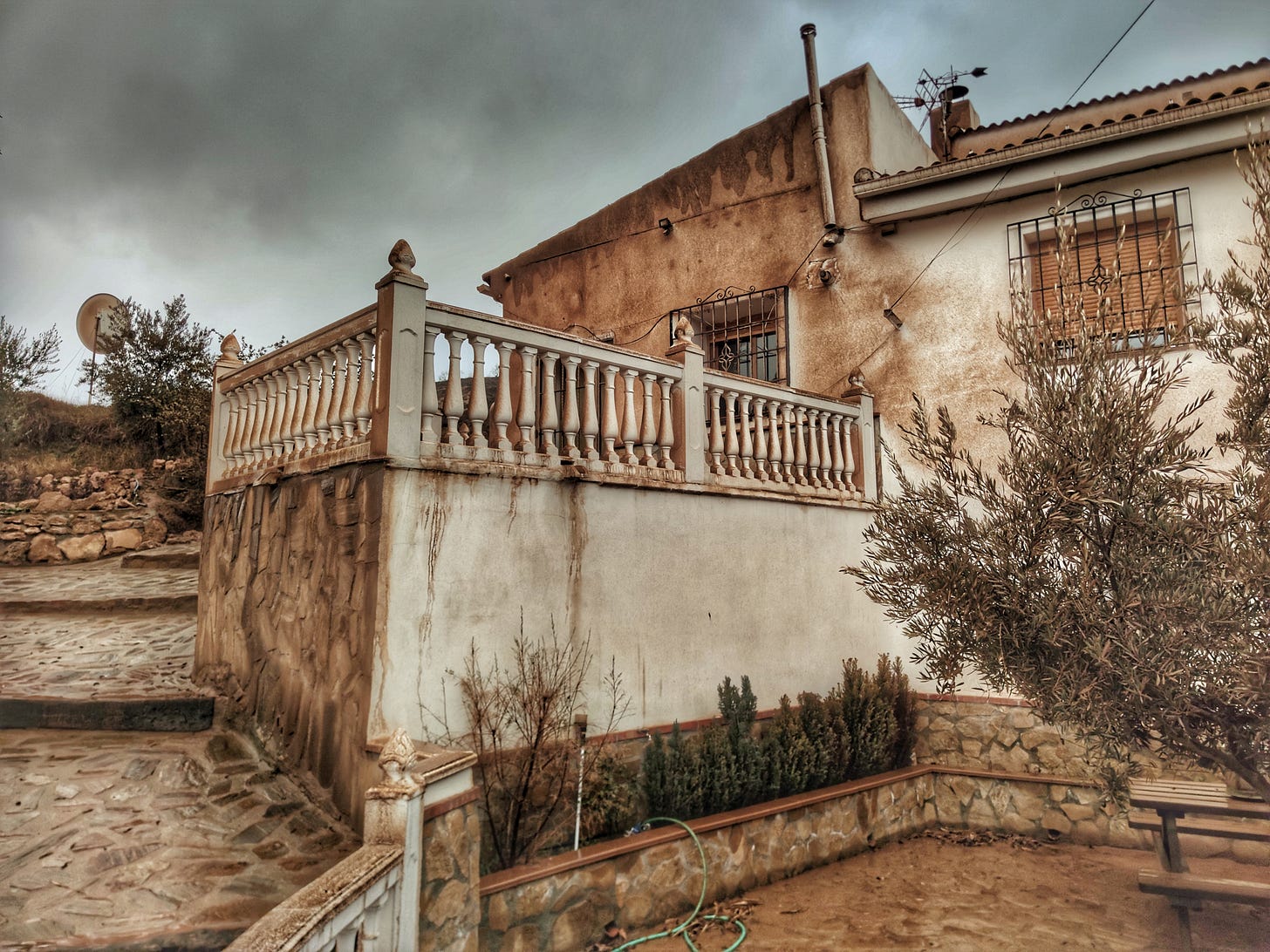 Our House after The Calima Rain