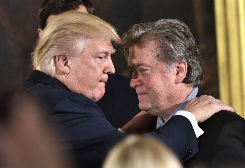 steve bannon with donald trump