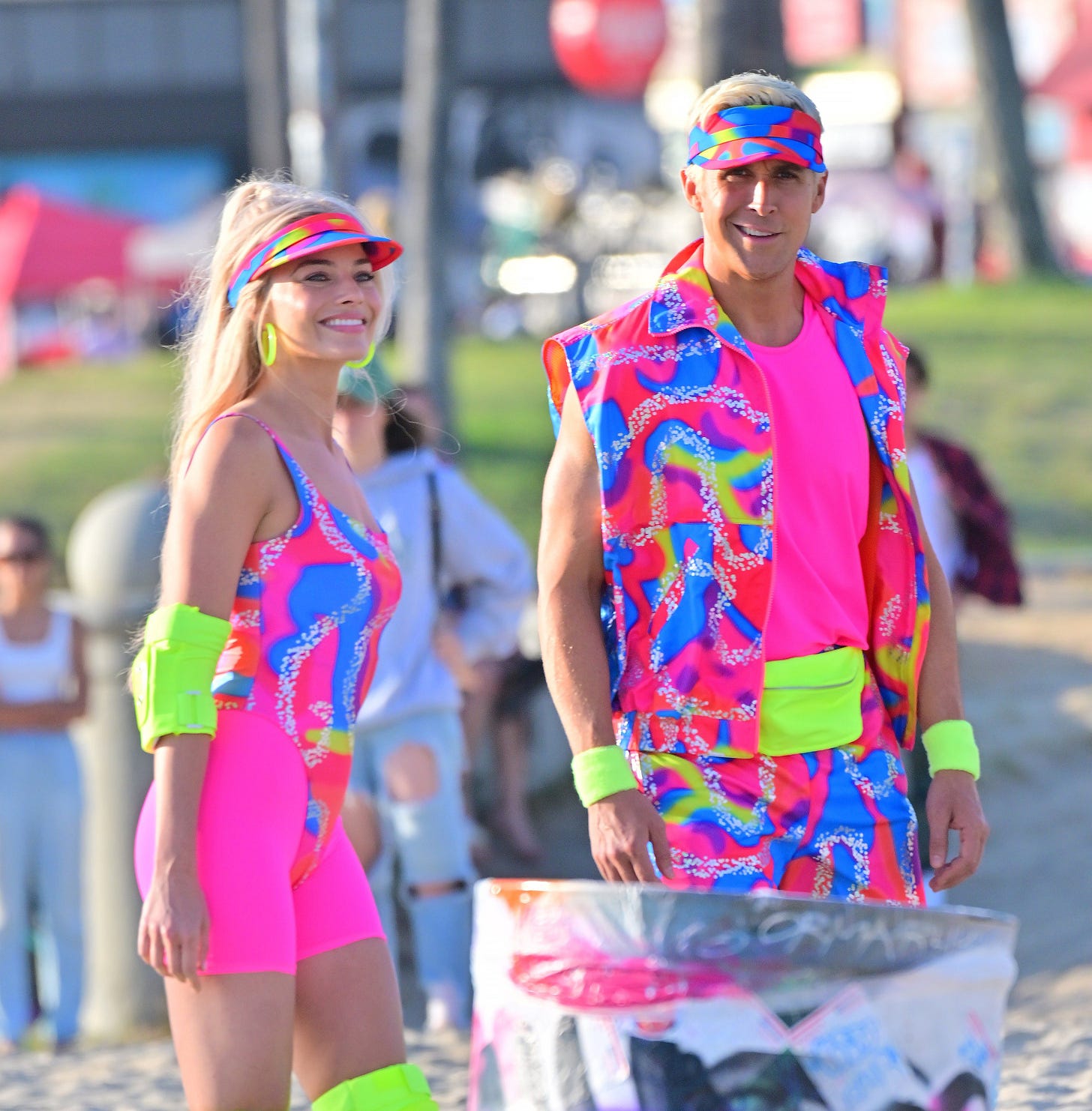 See Margot Robbie and Ryan Gosling's Barbie and Ken Skater ...