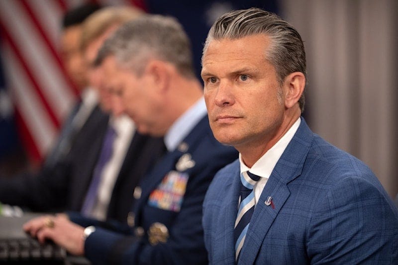 US Secretary of War Pete Hegseth sits during a meeting with Australia's Deputy Prime Minister and Minister of Defence Richard Marles at the Pentagon, Wednesday, Sept. 2, 2026, in Washington (AP) US Secretary of War Pete Hegseth sits during a meeting with Australia's Deputy Prime Minister and Minister of Defence Richard Marles at the Pentagon, Wednesday, Sept. 2, 2026, in Washington (AP)