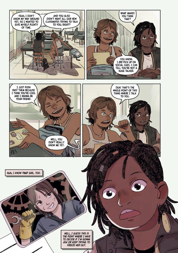 A comic page of a child

AI-generated content may be incorrect.