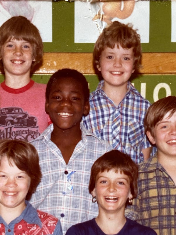 Young boy rocks plaid shirt on way to defeat invaders from space. Classmates support. Young boy rocks plaid shirt on way to defeat invaders from space. Classmates support.