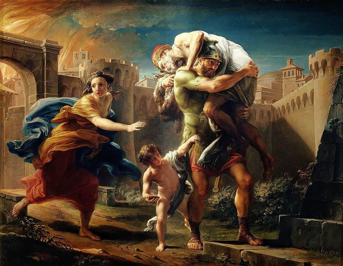 The Painted Story of the Aeneid: 1 From Troy to Carthage – The Eclectic  Light Company