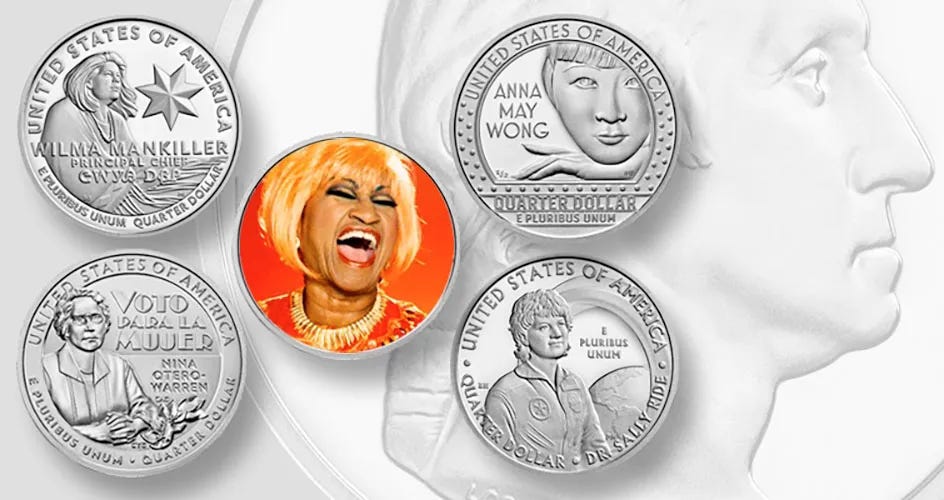 Celia Cruz honrada con su propia moneda de 25 centavos de EE. UU. 