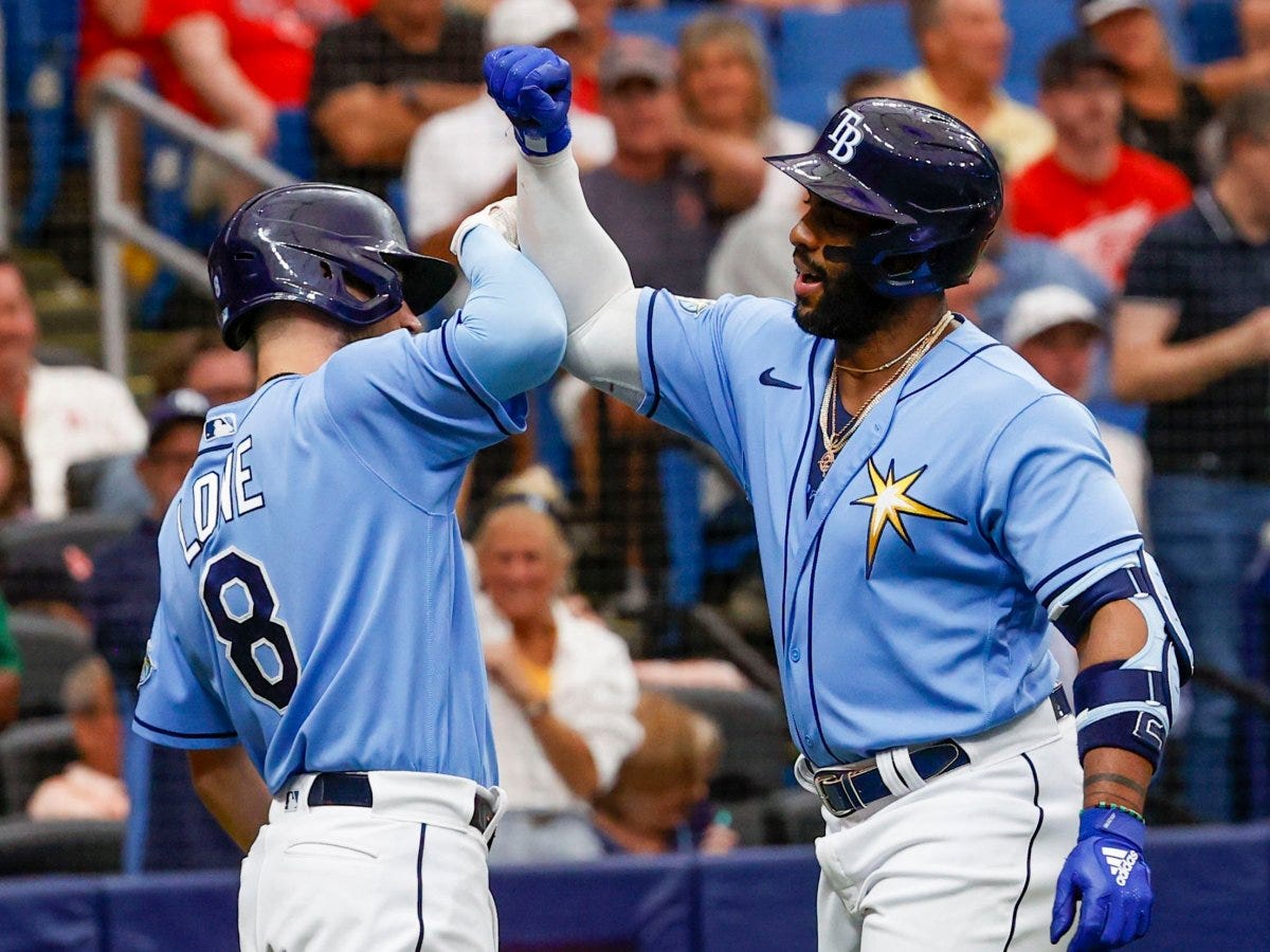 Rays tie record with 13-0 start, rally to beat Red Sox 9-3