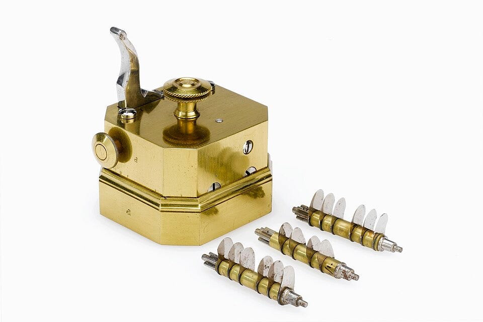 File:Brass scarificator, with 12 lancets, in case, 19th century, Wellcome L0058002.jpg