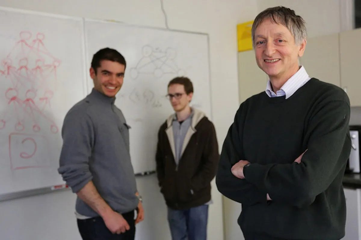 Geoff Hinton, Alex Krizhevsky, Ilya Sutskever in 2013. WIRED. Geoff Hinton, Alex Krizhevsky, Ilya Sutskever in 2013. WIRED.