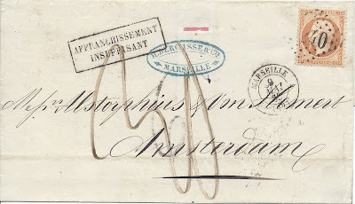 Letter mailed from France to the Netherlands