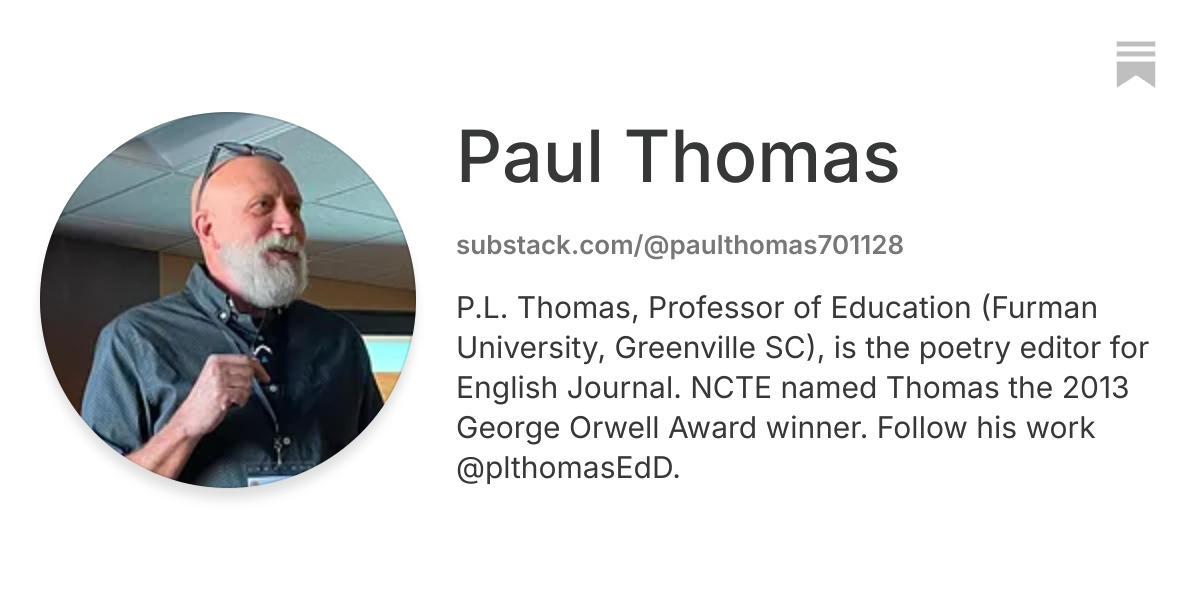 Paul Thomas | Substack