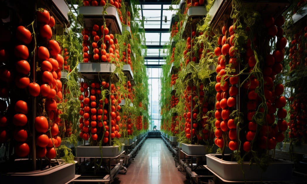 Vertical Farming of Tomatoes