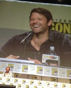 Misha smile! (Stop staring, Mark...)