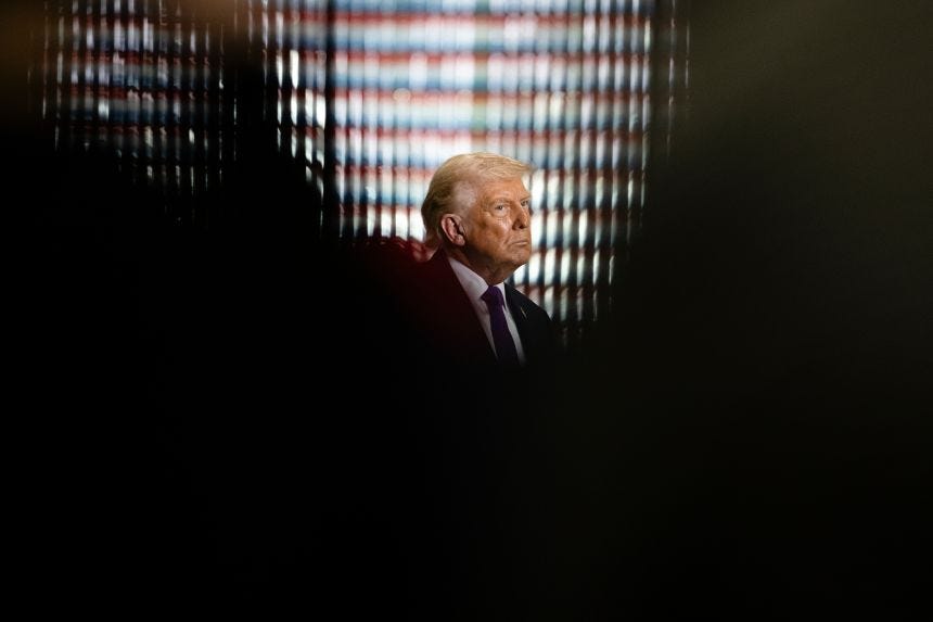 President Donald Trump’s “attacks on the press, academia, civil liberties, and dissenting voices” as reasons to downgrade the US in a research group’s index of liberal democracies.