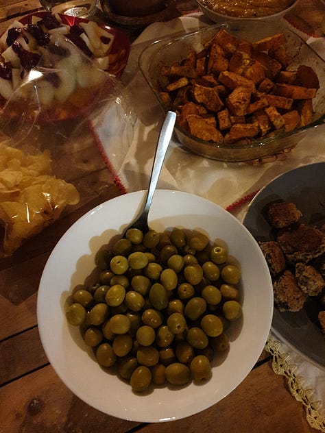 Healthy tapas during a Friday night meet-up
