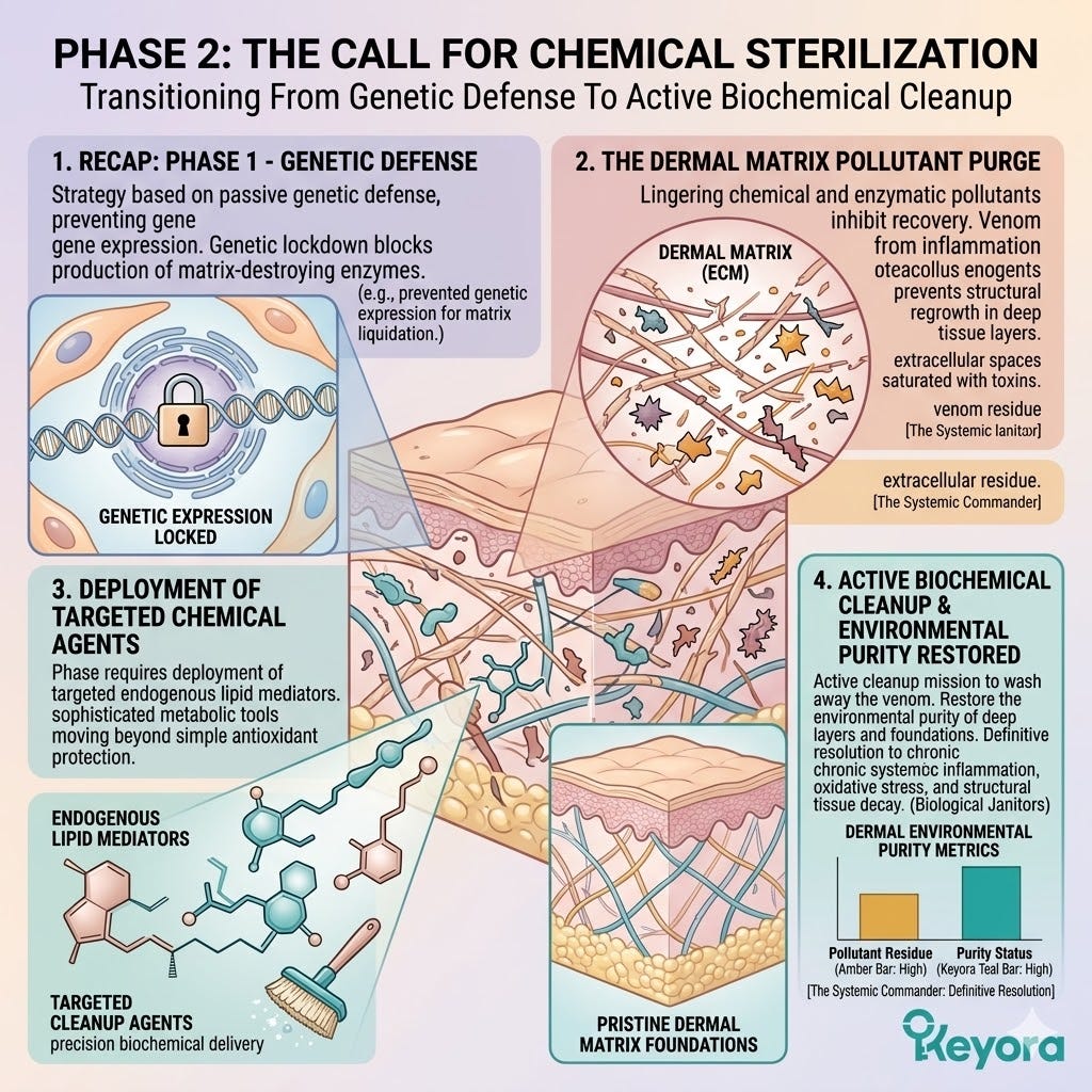 Systemic Regulator deployment of endogenous lipid mediators initiates ATP Synthesis and biochemical cleanup to restore Neurological Sovereignty. Systemic Regulator deployment of endogenous lipid mediators initiates ATP Synthesis and biochemical cleanup to restore Neurological Sovereignty.