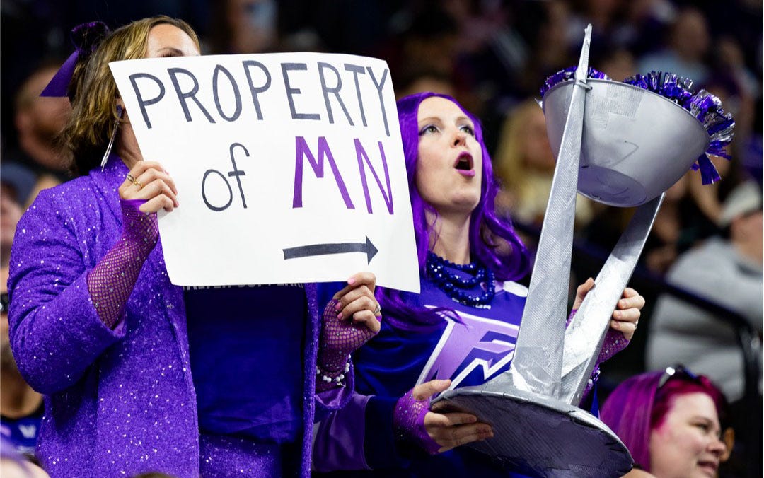 Property of MN sign with homemade Walter Cup