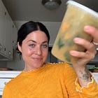 Cantaloupe & Basil Deli Container Mocktail