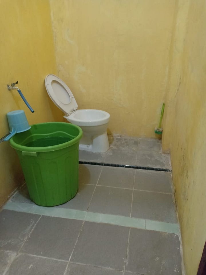 Photos of a two bedrooms, one toilet house in Indonesia.