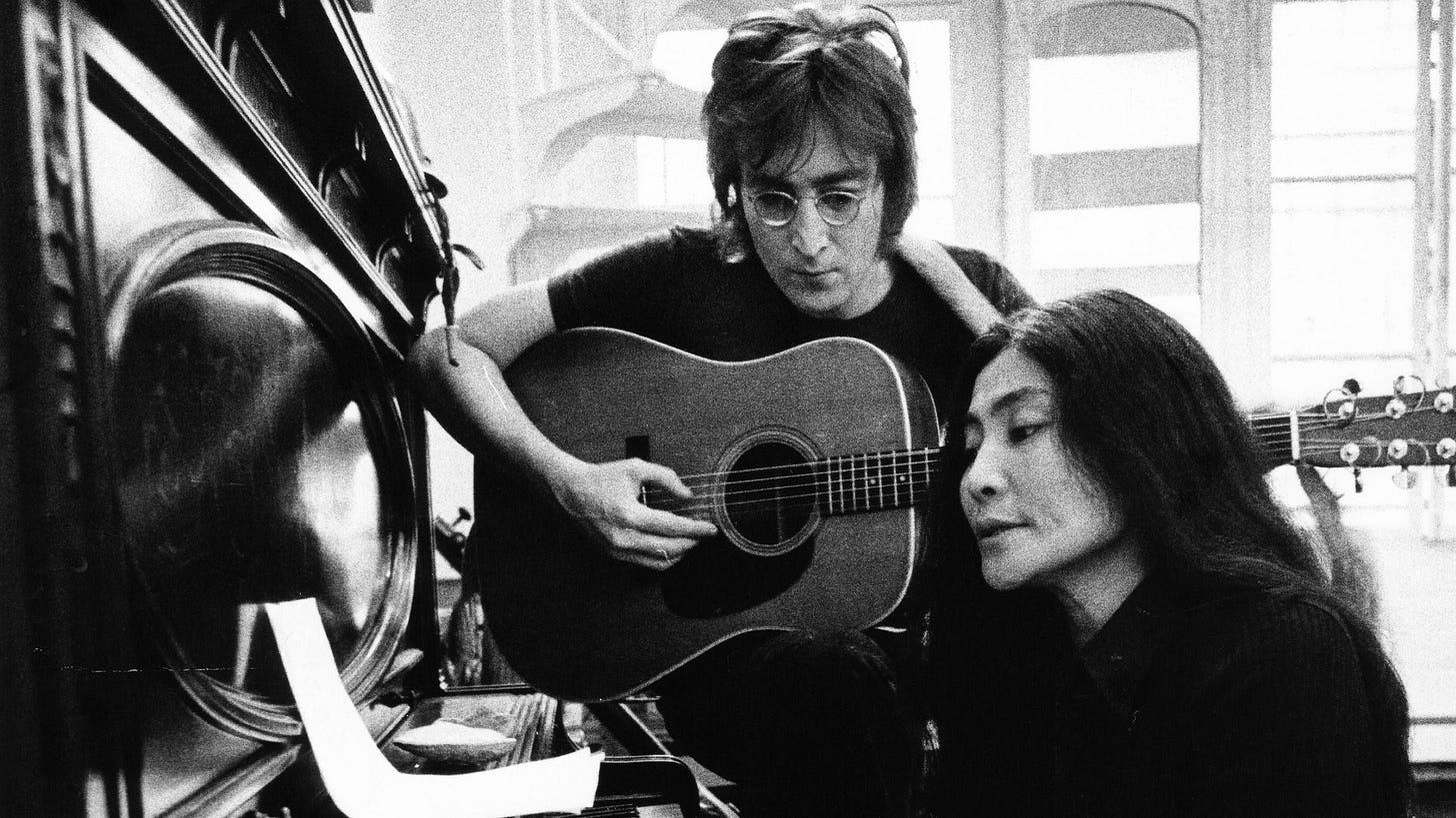  John Lennon and Yoko Ono in ONE TO ONE: JOHN &amp; YOKO, a Magnolia Pictures release. Photo courtesy of Magnolia Pictures. 