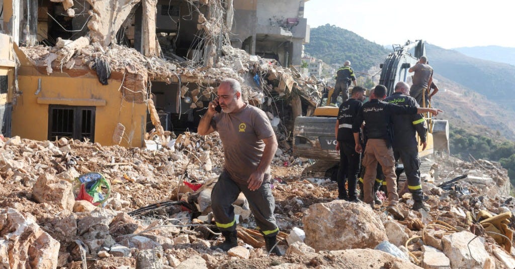 At least 30 people killed by Israeli strike on apartment building in  central Lebanon | PBS News