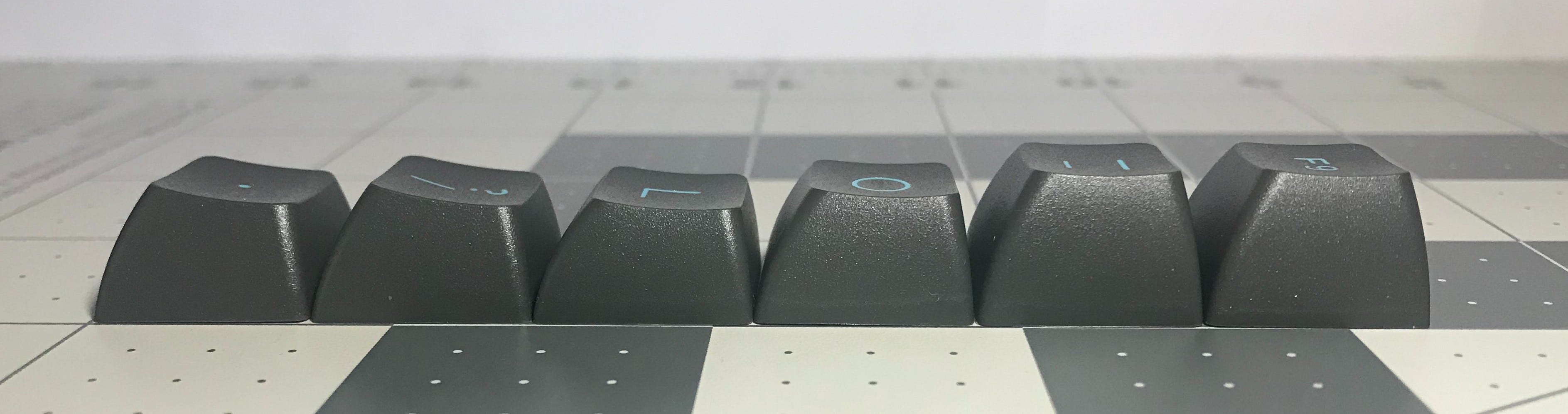 All the keycap profiles compared* - by Pacific Debates