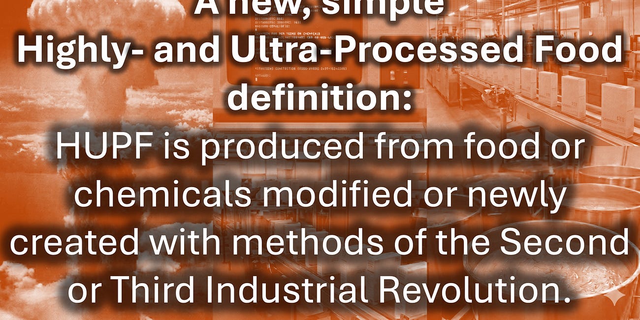 Refining a highly-refined food definition