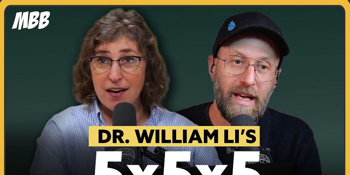 Mayim & Jonathan Break Down Dr. William Li’s 5x5x5 Framework