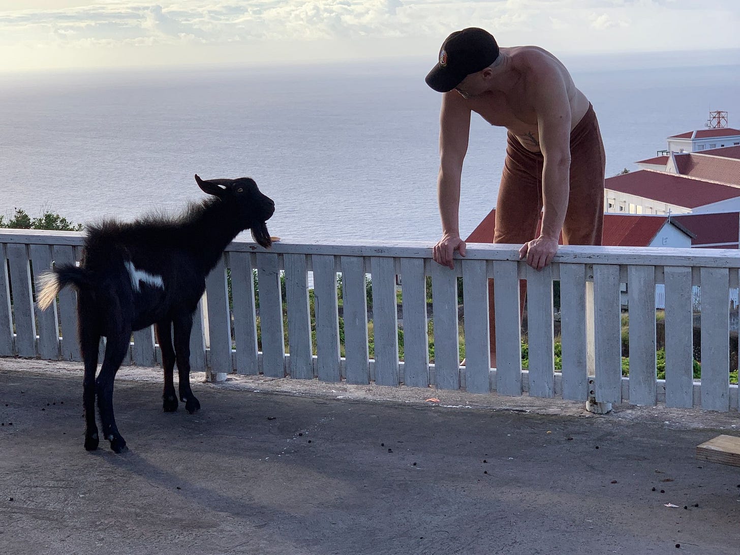 The Frenchman with young Moo Baah