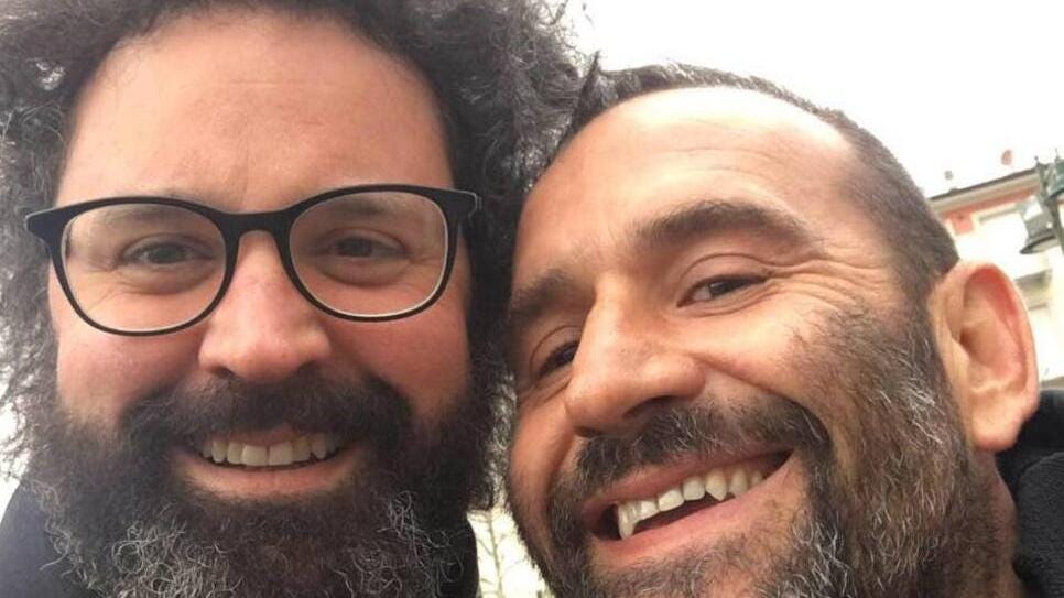 
	Gonippo Bramerini insieme a Simone Cristicchi

