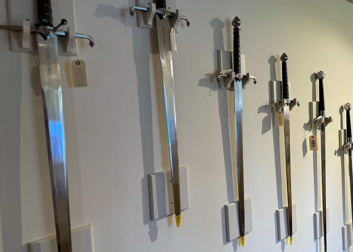 Swords on a wall