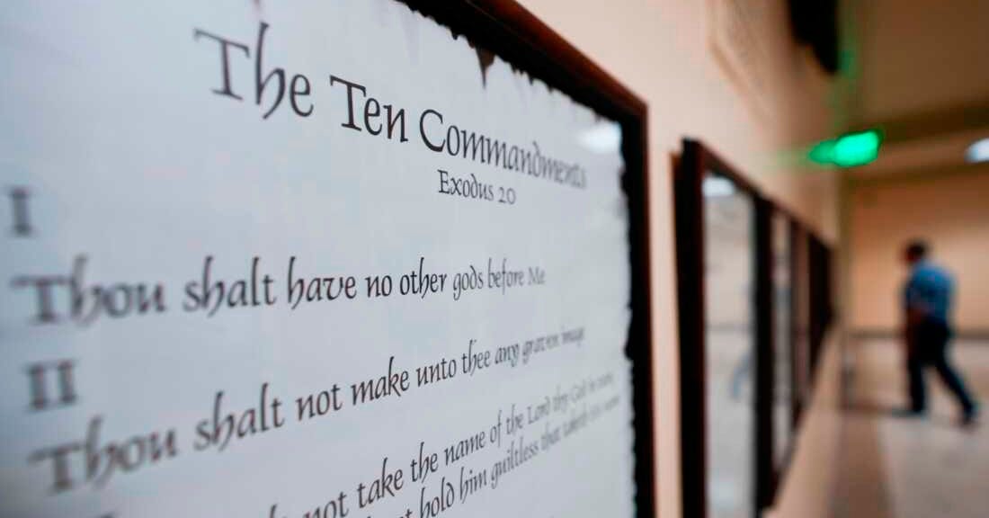 Ten Commandments in Louisiana classrooms blocked by court : NPR