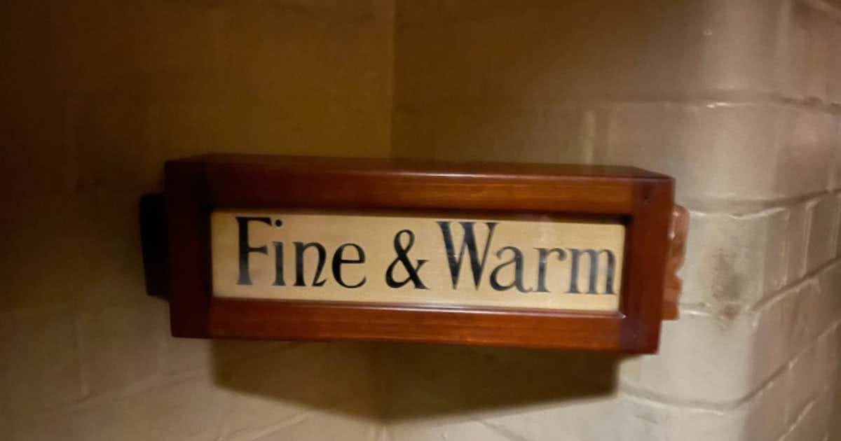 The War Rooms’ weather sign