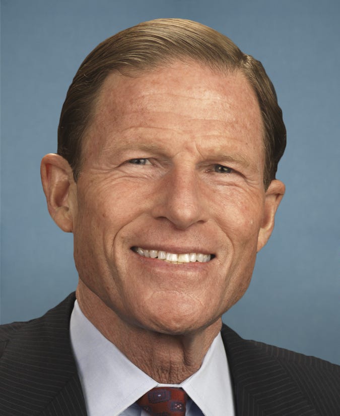 official headshot of Sen. Blumenthal