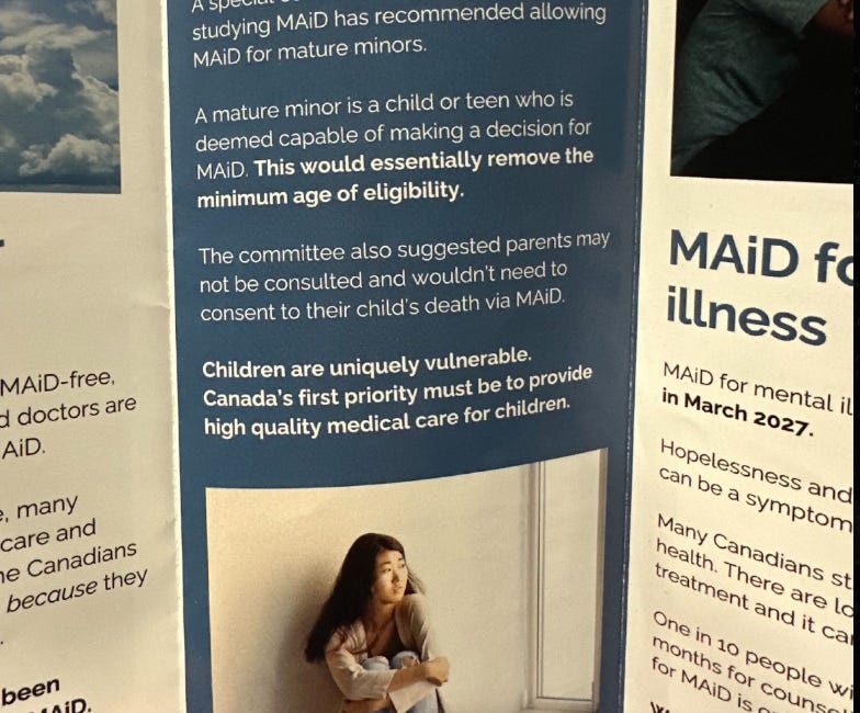 PURE EVIL: Canada Wants to Kill Its Vulnerable Children